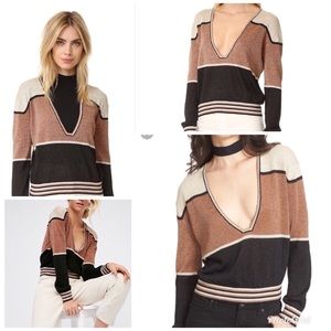 Free People • Gold Dust Pullover • Size Small